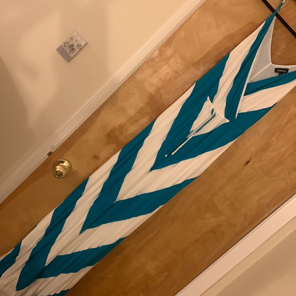 Bebe maxi dress waist drawsting